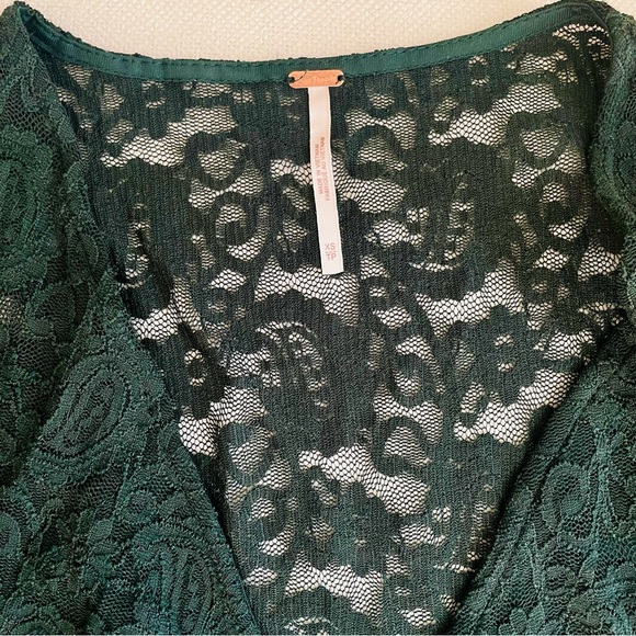 Free People 💚 Pearl Lace Mini Dress - Picture 8 of 8